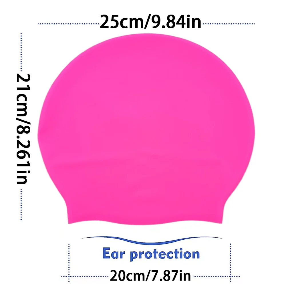 Extra Large Silicone Swimming Cap for Long Hair
