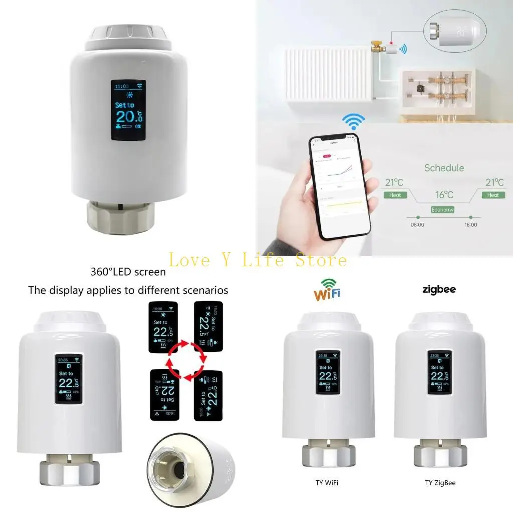 

L74C Advanced Temperature Control Valves Intelligent Thermostat Valves Energy Saving Thermostat for Modern Homes & Workspaces