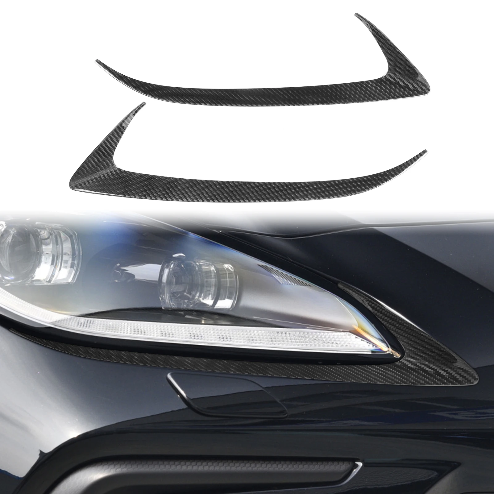 

Pre-impregnated Carbon Fiber Material, Headlight Lamp Brow Car Stickers for Toyota GR86 2022-2023