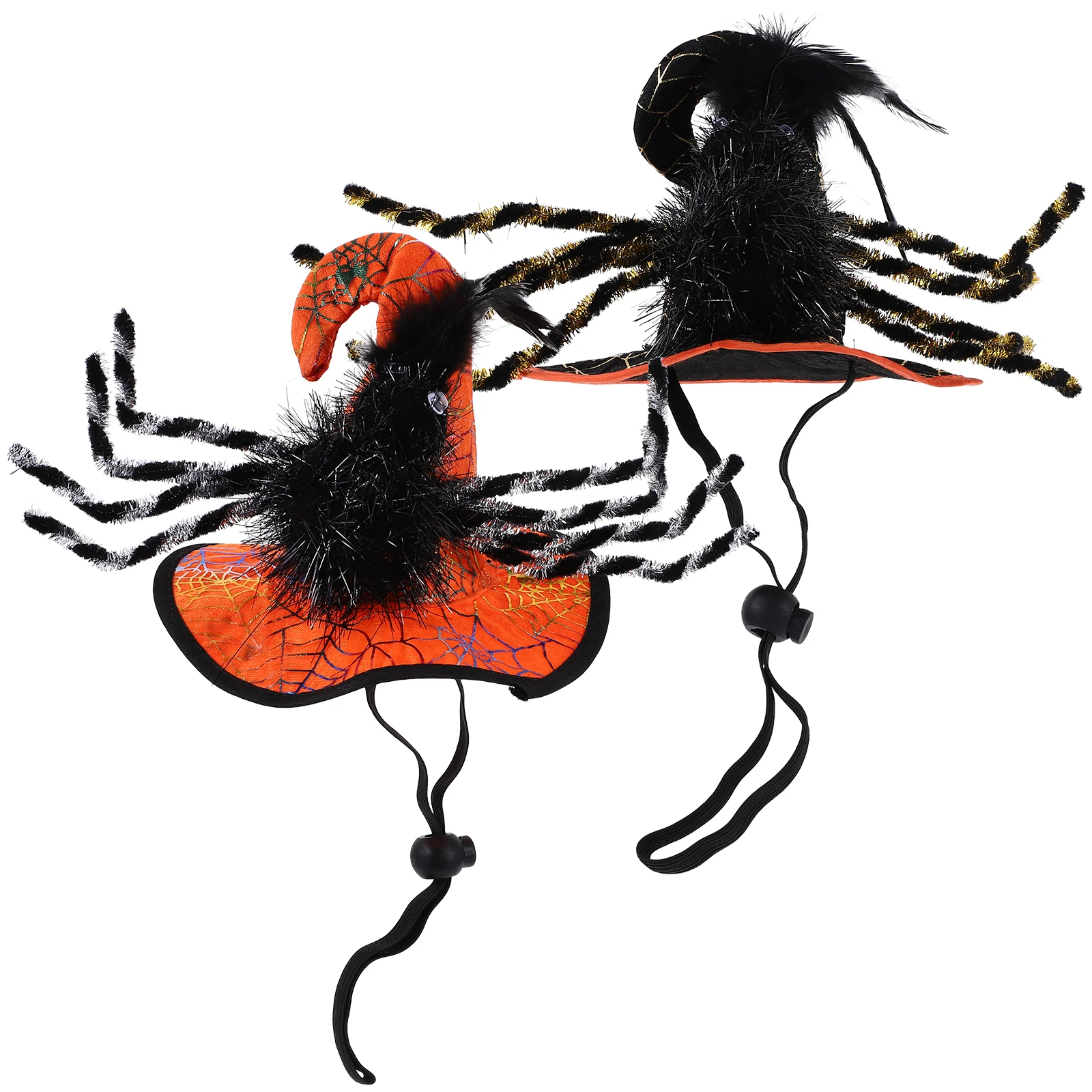 

2 Pcs Halloween Hat Dog Costume Festive Pet Hats Cat Party Costumes Headgear Cute Funny Has