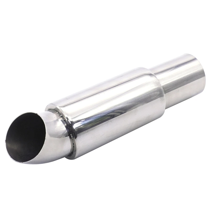 2 Inch Inlet Exhaust Tip 9.25 Overall Length Stainless Steel Exhaust Tailpipe Tips Universal for 2