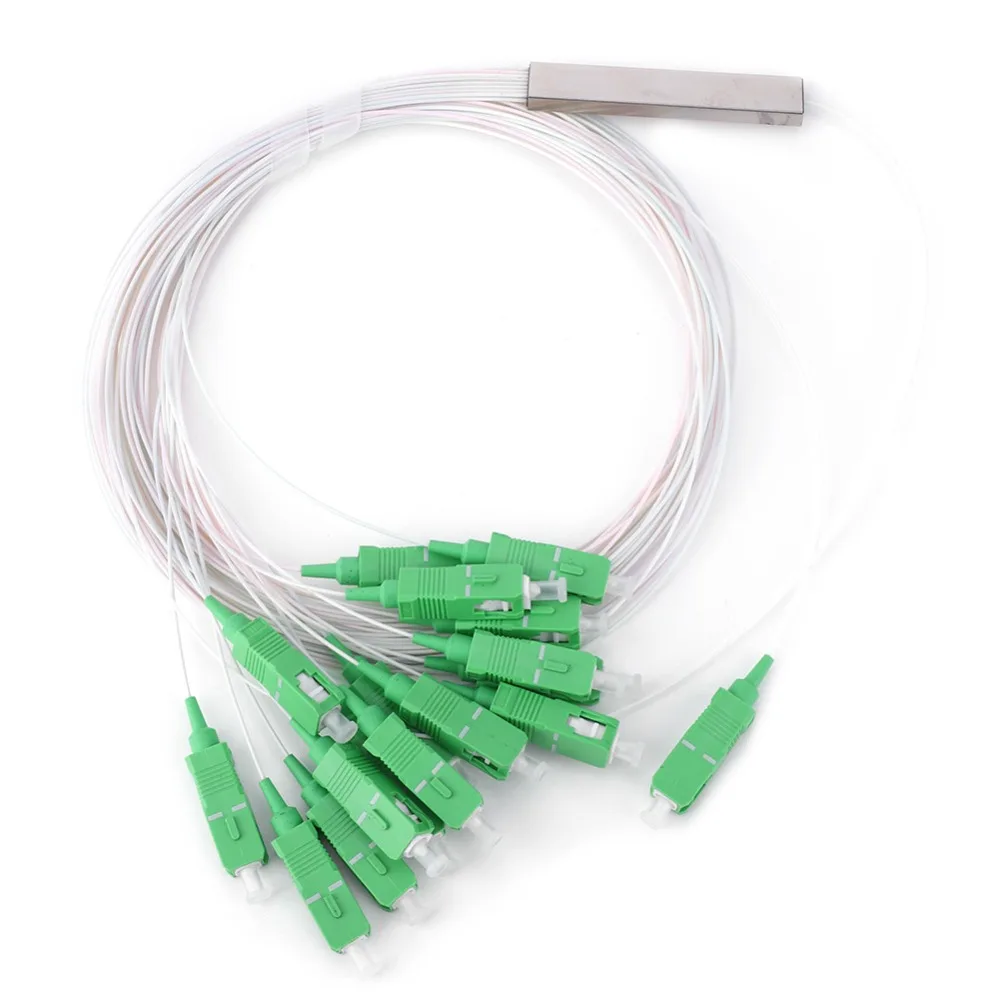 Splitter ottico 1x16 Fibra Splitter 0.9SM SC/APC SM Fibra Splitter PLC Tipo 1260-1650nm Divisore ottico Rete in fibra ottica