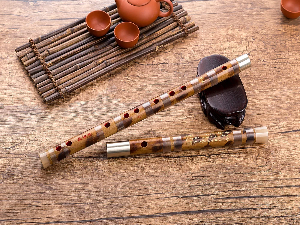 Bamboo Flute, Nanyin High Quality Master Level Dizi, Pyrography Design, Premium Gift, Beautiful and Elegant Musical Instrument