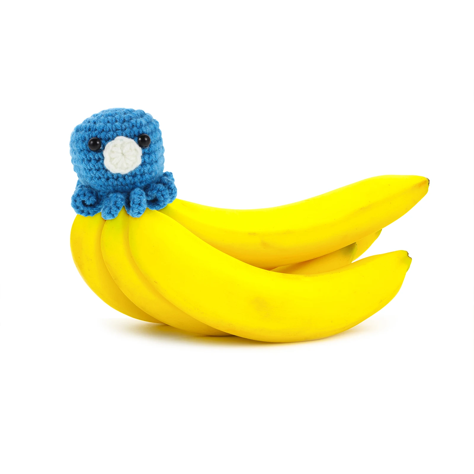 

Fruit Banana Hat Fresh-Keeping Knitted Crochet Mini Accessory Decor Gift Banana Hood Tiny Cap Creative Playful Design Party