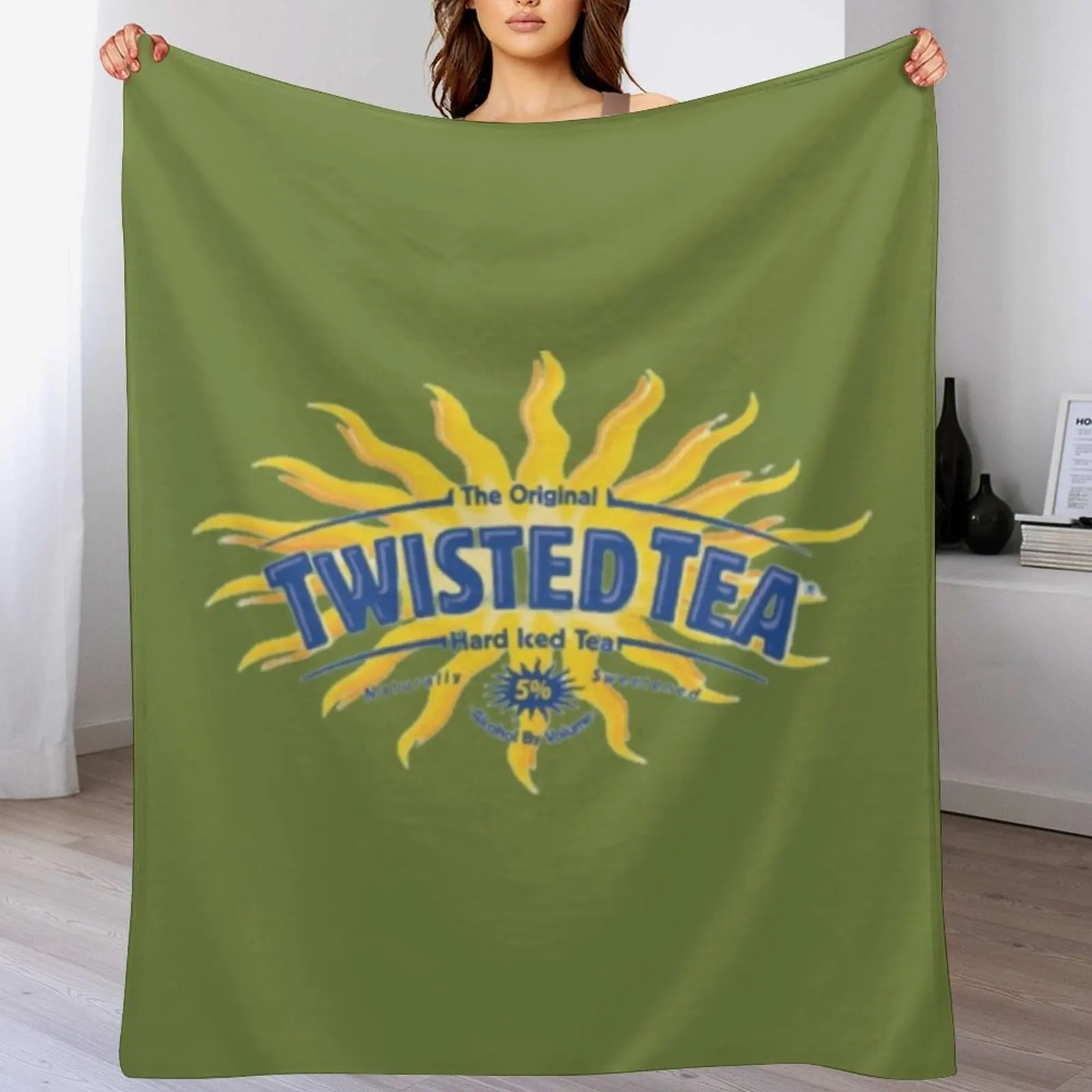 

Twisted tea Throw Blanket Flannel Fabric Blankets For Sofas Fashion Sofas Blankets