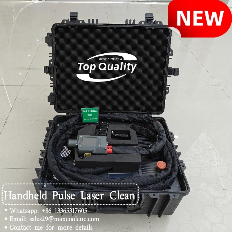 Facory Sale Portable Laser tools 100W 200W 500w Cleaner Mini Handheld Pulse laser Cleaning Machines for Rust Paint Removal