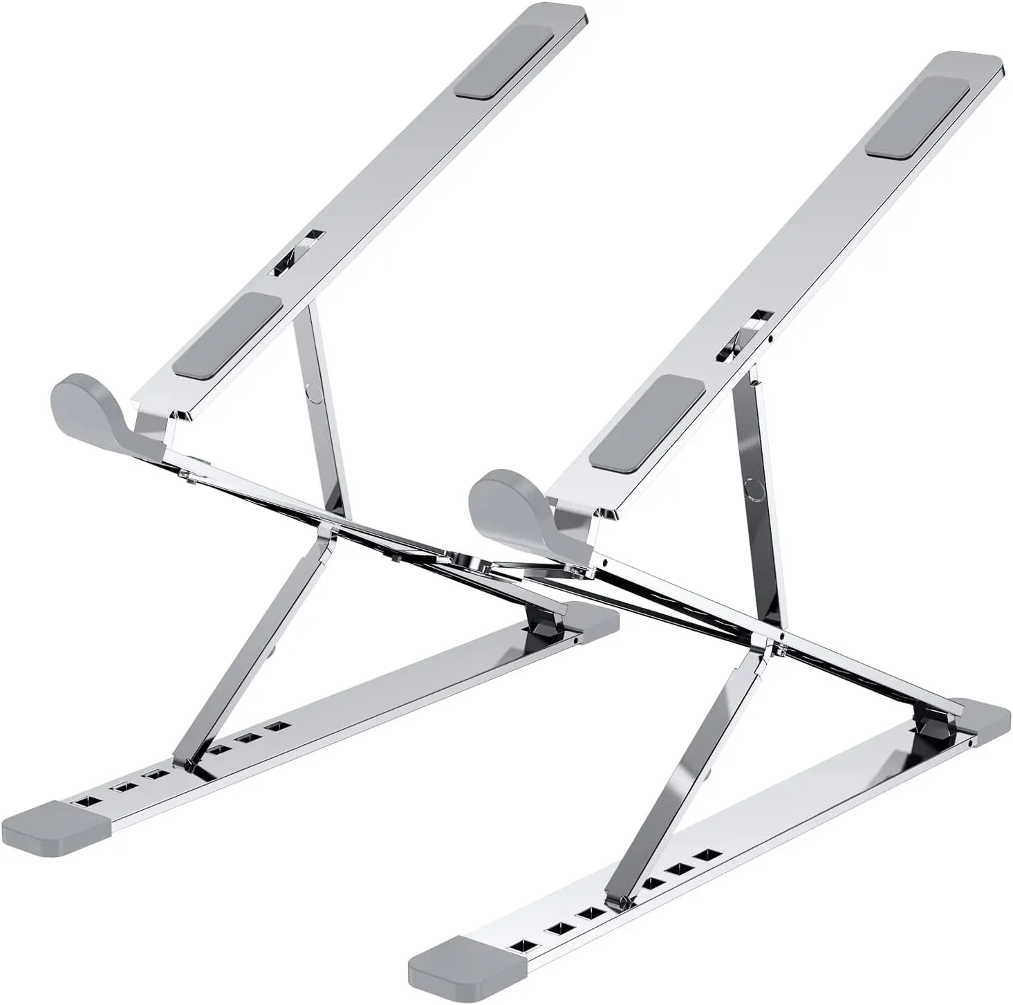 PjioAo Laptop Stand Double Layer Multi Angle Adjustable Aluminum Alloy Material Suitable For 13-15.6 Inch Notebook