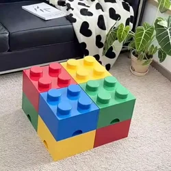 Nieuwe creatieve opbergdoos bouwsteenvormen plastic dozen bovenop desktop handige kantoorbenodigdheden ruimtebesparend