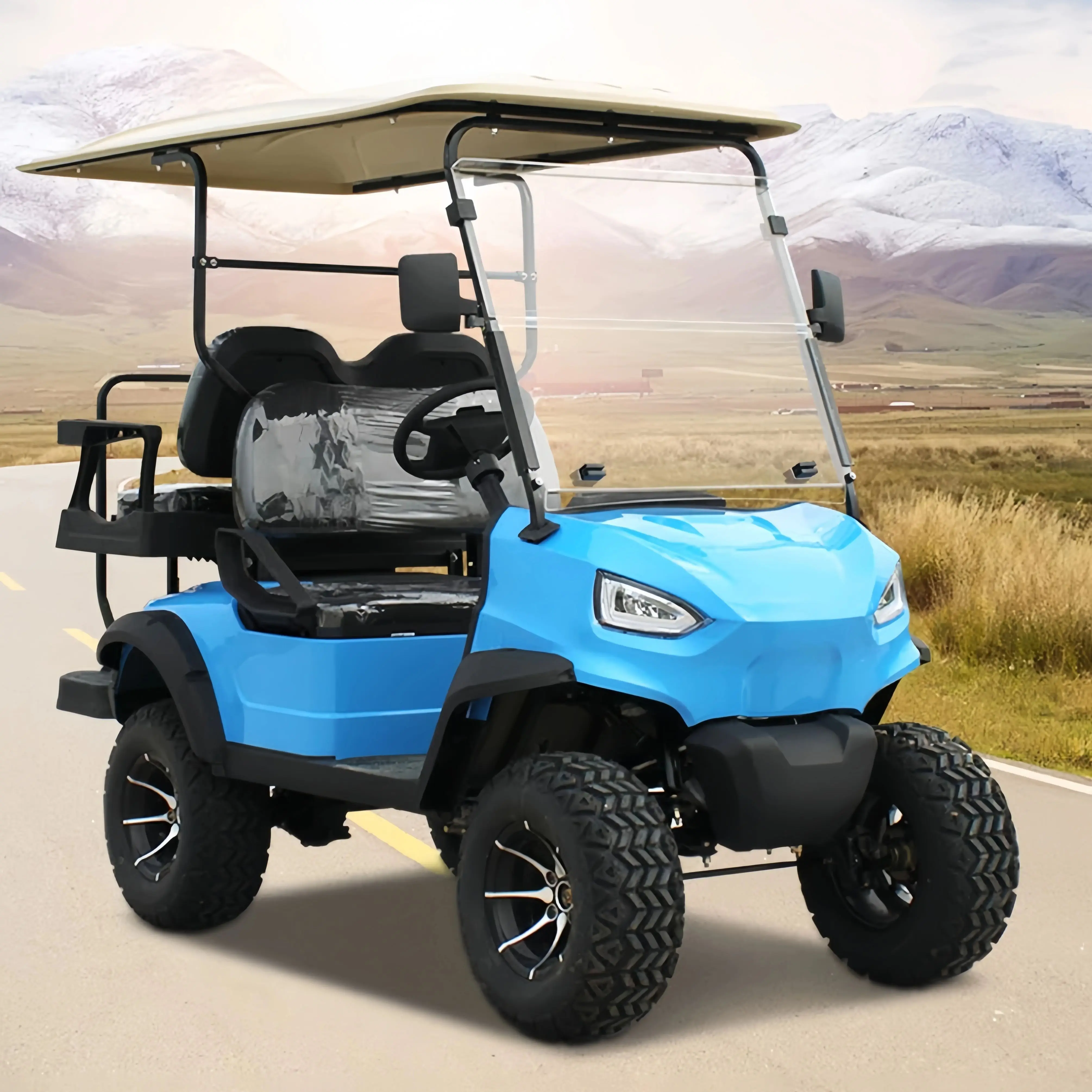 High Quality CE Approved 2+2 Type 4 Seat Off-Road Electric Golf Cart