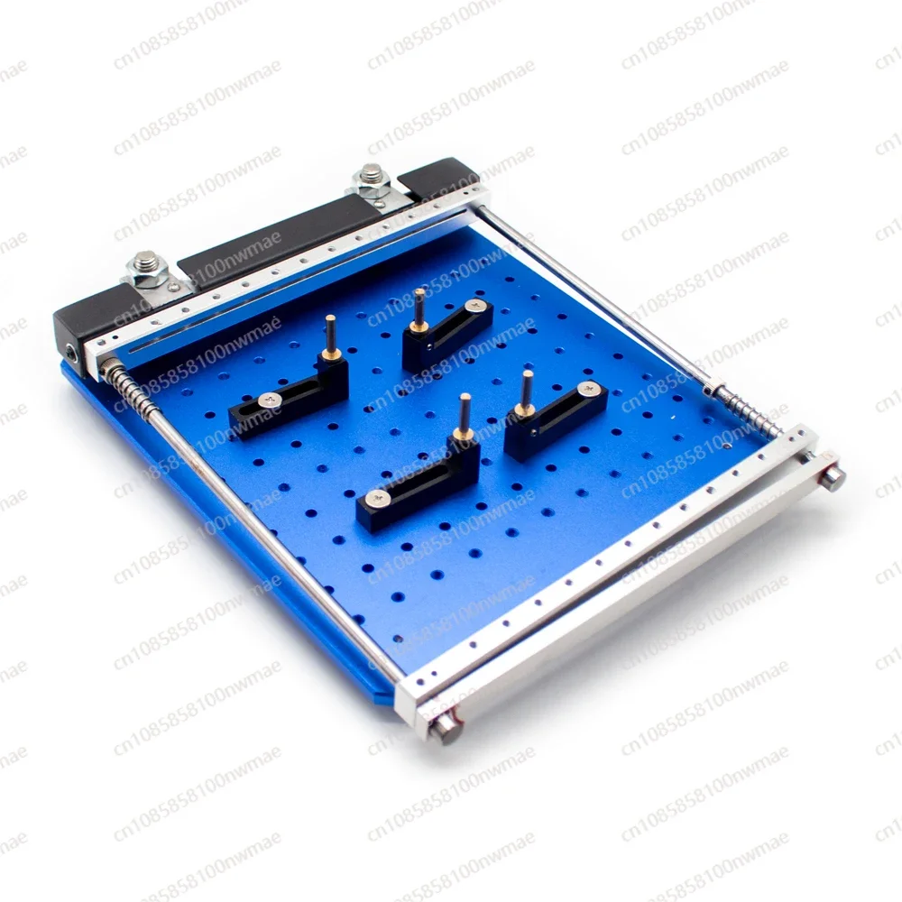 PCB Steel Mesh Solder Paste Printing Table Precise SMT Manual Small Screen Printing Machine Hand Table 170MMx170MM