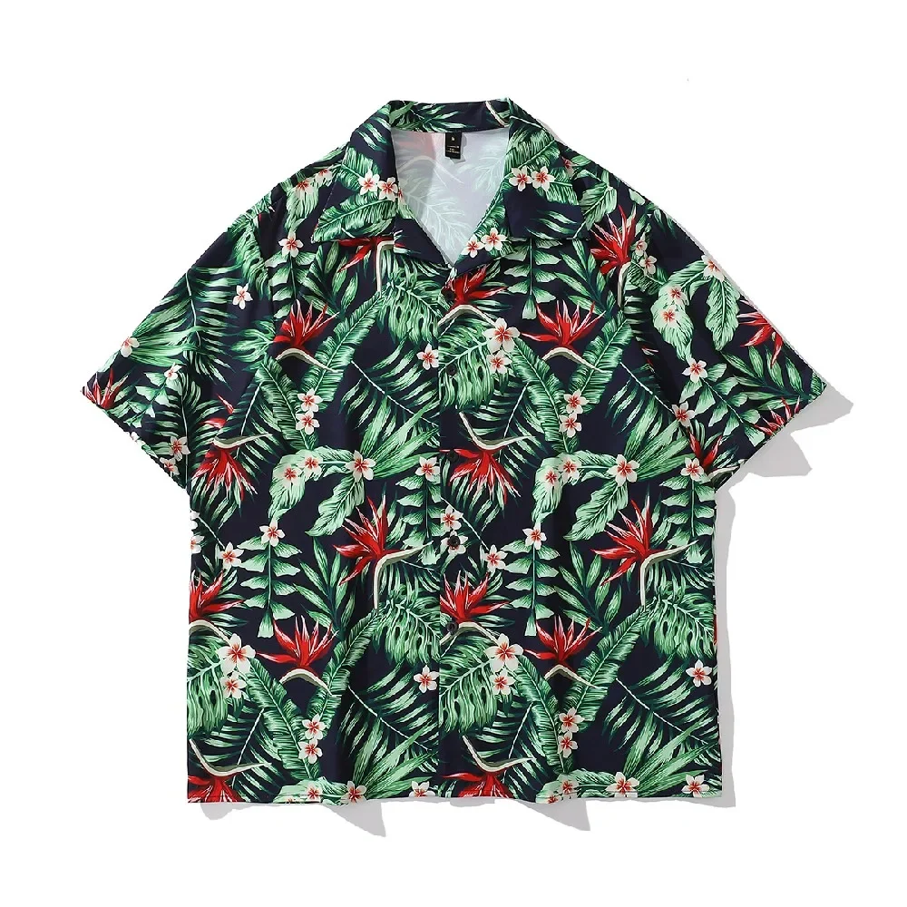 

Large Plus Size Aesthetic Baggy Green Blouses for Women Vacation Hawaii Shirts Cowgirls Long Blouses Summer Polo Tops Oversized