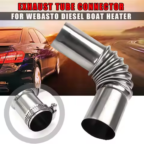 Exhaust Pipe Tube Elbow Connector Set 25mm 26mm for Diesel Heater Car Camper Caravan Truck Automotive Exhaust Parts