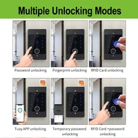 Tuya Wifi Fingerprint Access Control Keypad Embedded Installation Metal Standalone Waterproof Backlight Door Opener Reader+Case 5