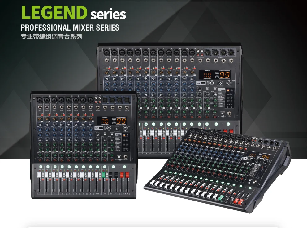 

Professional Bluetooth mixer 8 channels 12 channels 99 bit DSP effect generator With USB sound card function, recording