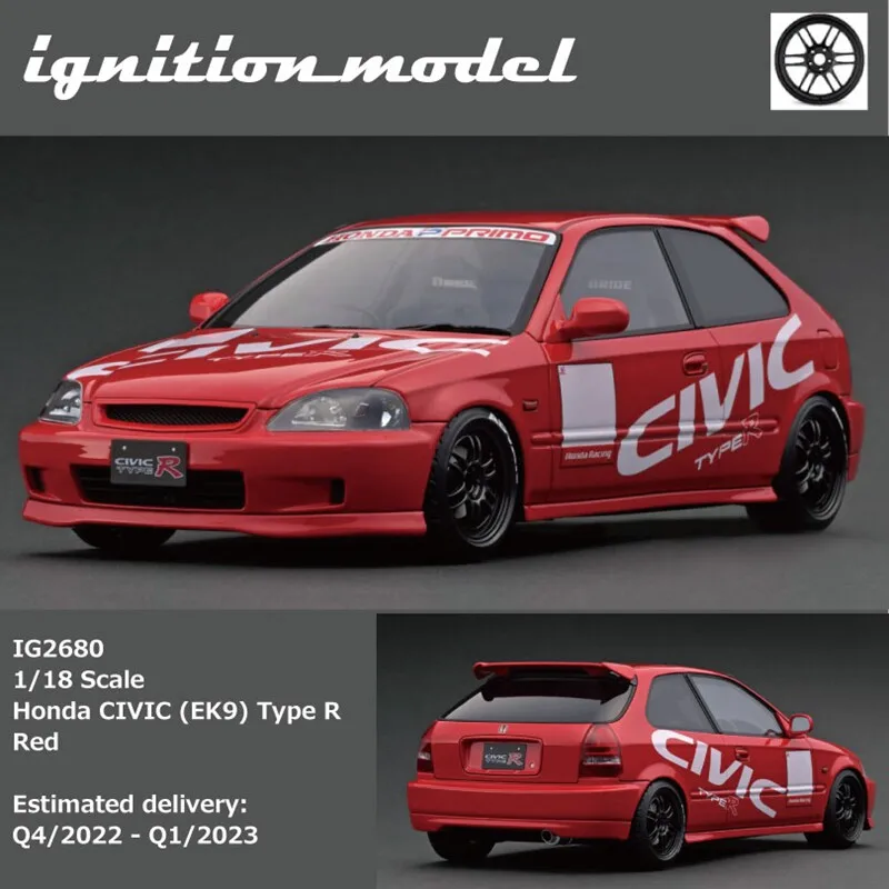 IG 1:18 Scale CIVIC EK9 Type R Resin Car Model