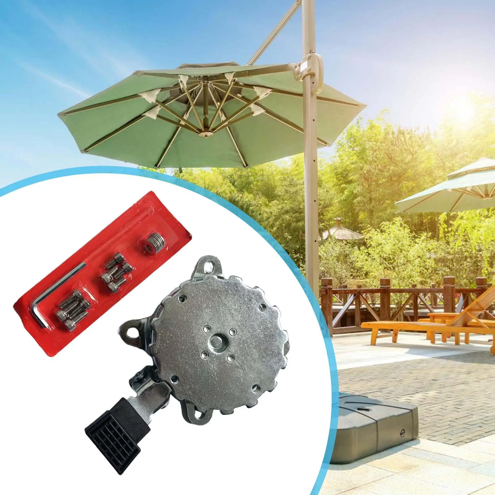 

Parasol Accessories Patio Umbrella Rotating Base for Picnic Camping Yard