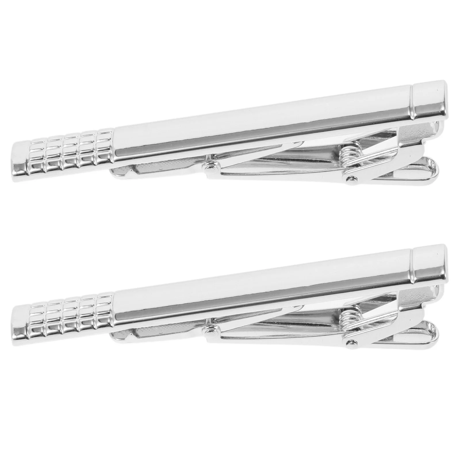 2 قطعة مشابك ربطة عنق معدنية مشبك ربطة عنق أنيق على الطراز الكلاسيكي لحفلات الزفاف والولائم مشابك ربطة عنق صغيرة مزخرفة للرجال