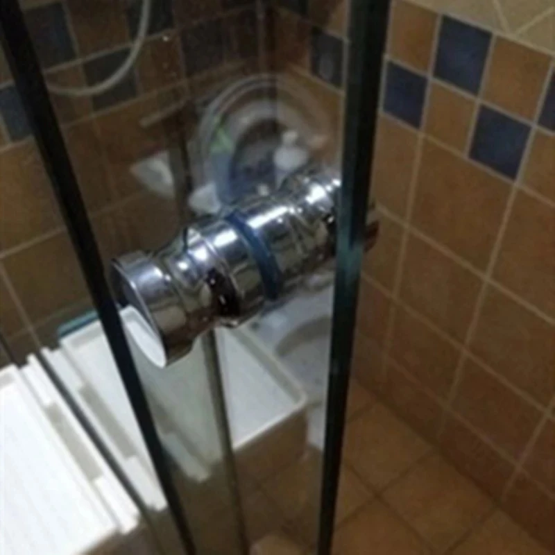 Hợp Kim Nhôm Cửa Tay Cầm 1.1 "Đường Kính Kính Đơn Chuông Cửa Phòng Tắm Tắm Tủ Tay Cầm W/Vít Nhà Phần Cứng