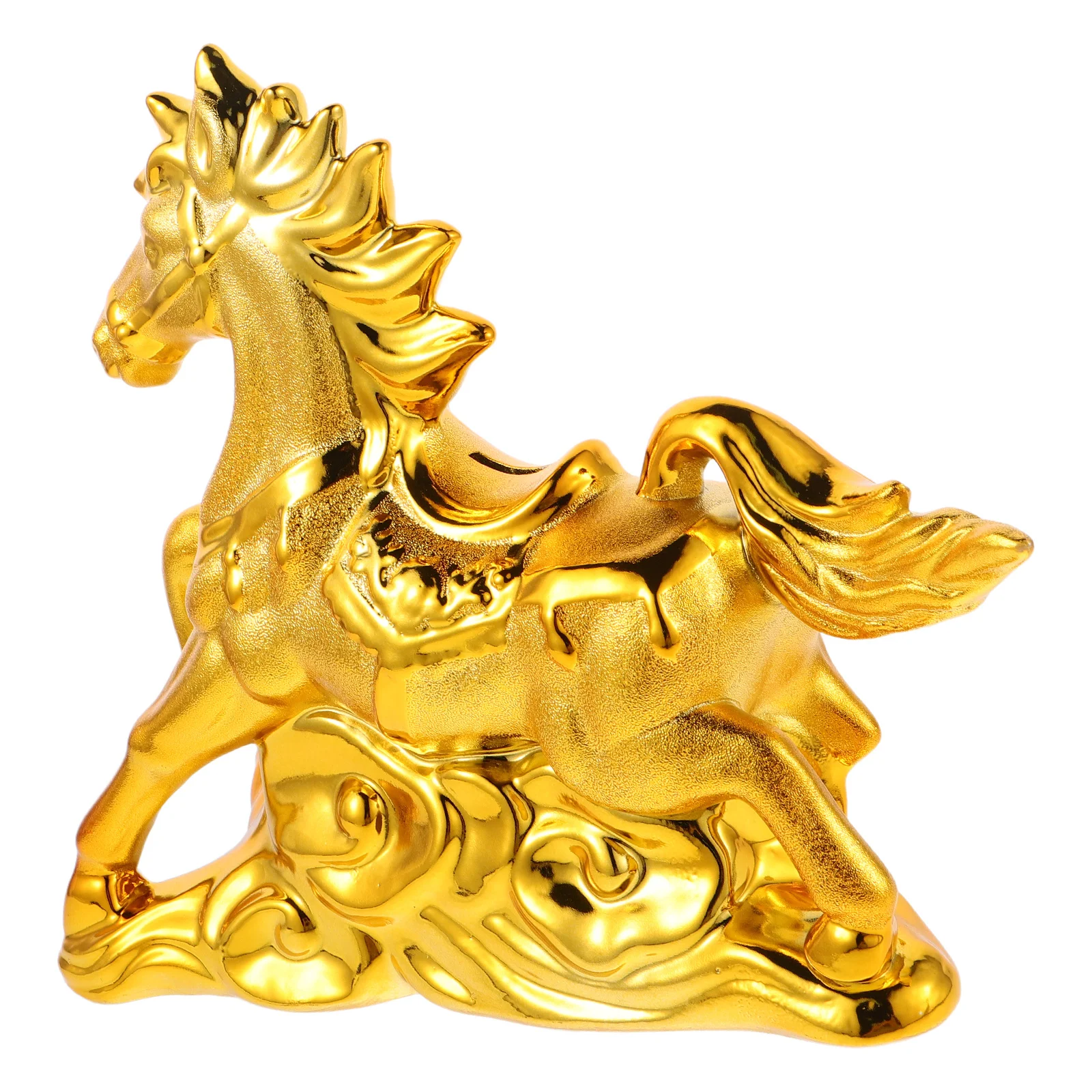 

Ceramic Horse Piggy Bank 2026 Zodiac Animal Theme - Sophisticated Money Saving Box for Desk Shelf Decor Lucky Ornament