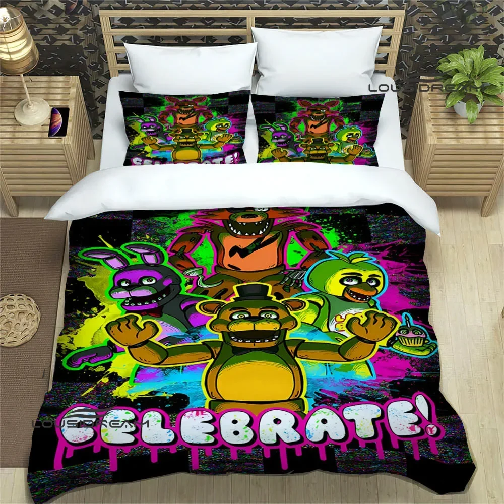 F-Five N-Nights at F-Freddy's Bedding Sets exquisite bed supplies set duvet cover comforter set bedding set luxury birthday gift