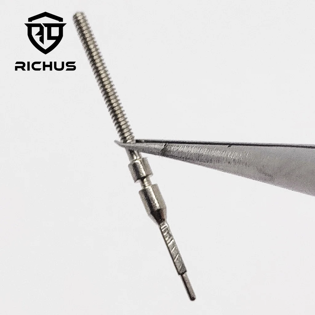 RICHUS 8200 8205 8215 821A Korona zegarka ze stali nierdzewnej Pasuje do Miyota 8200 8205 8215 821A Korona z mechanizmem automatycznym Części zegarka Korona