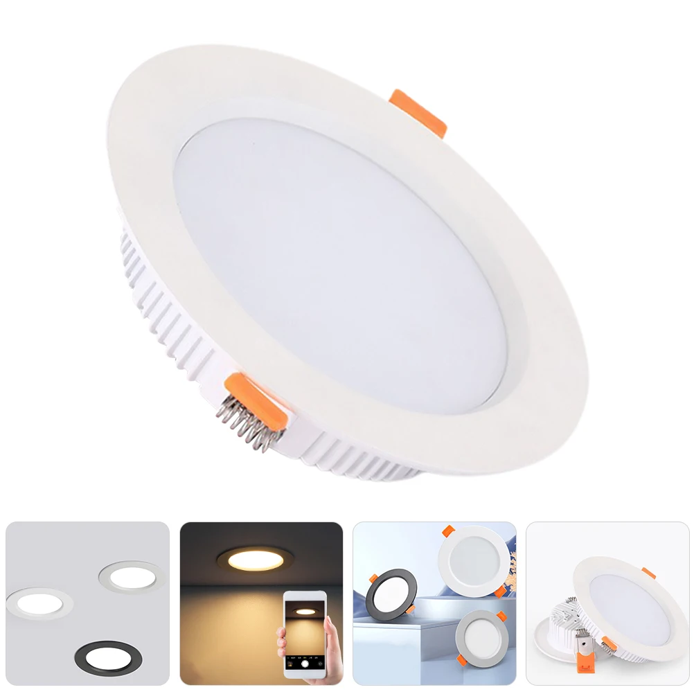 Встраиваемый потолочный светильник 6000K, высокая яркость, алюминий, скрытое освещение для гостиницы, современный декор, низкопрофильный