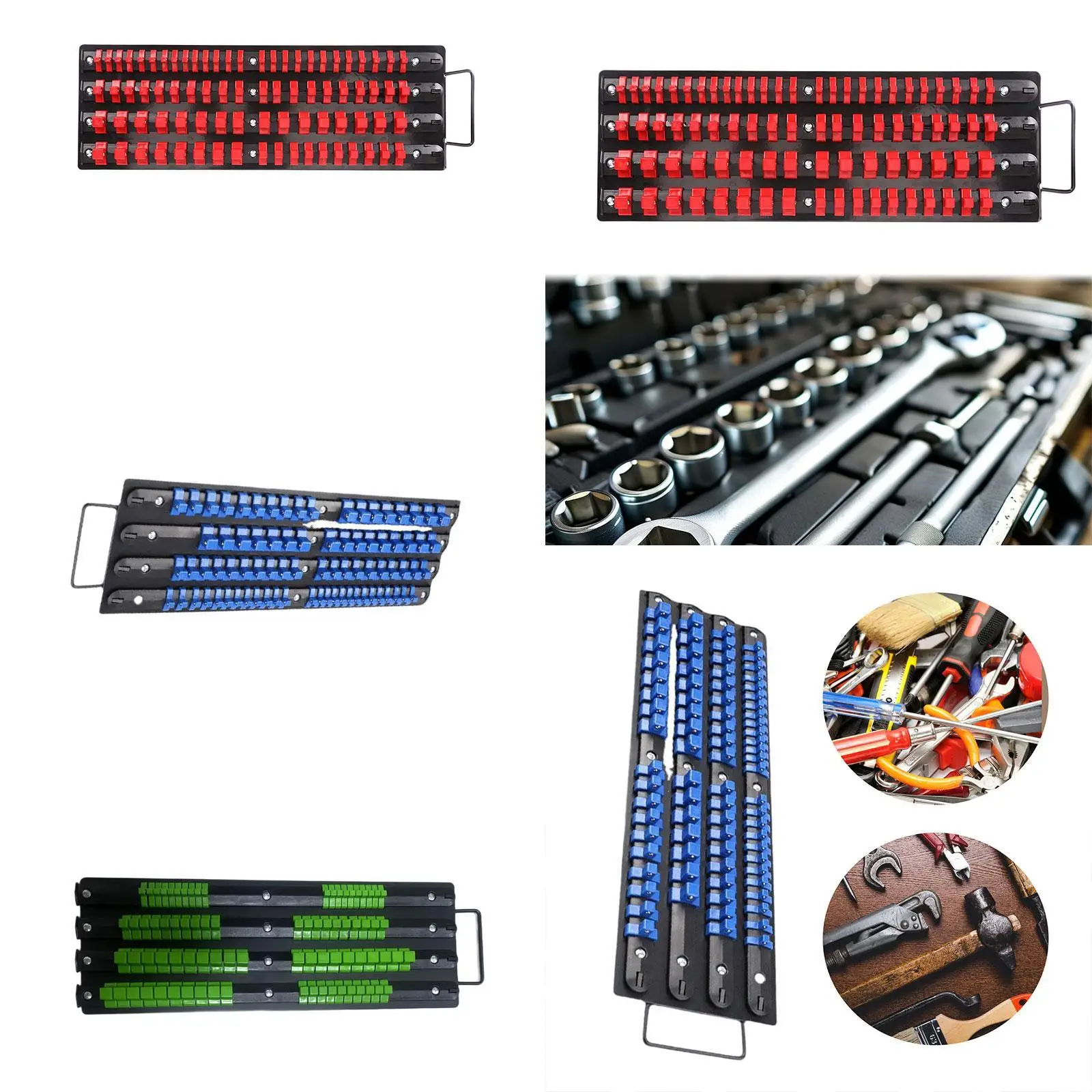 Support de rangement robuste pour l'échelle de prise, support de prise, 1/2 ", 3/8", 1/4"