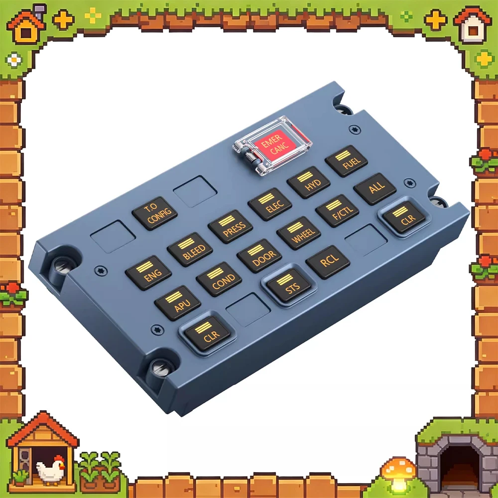 WINCTRL ECAM Control Panel Whole Structure Whole Mold Opening 3D Surface Game Control Panel Multi Panel Linkage Backlight Gifts