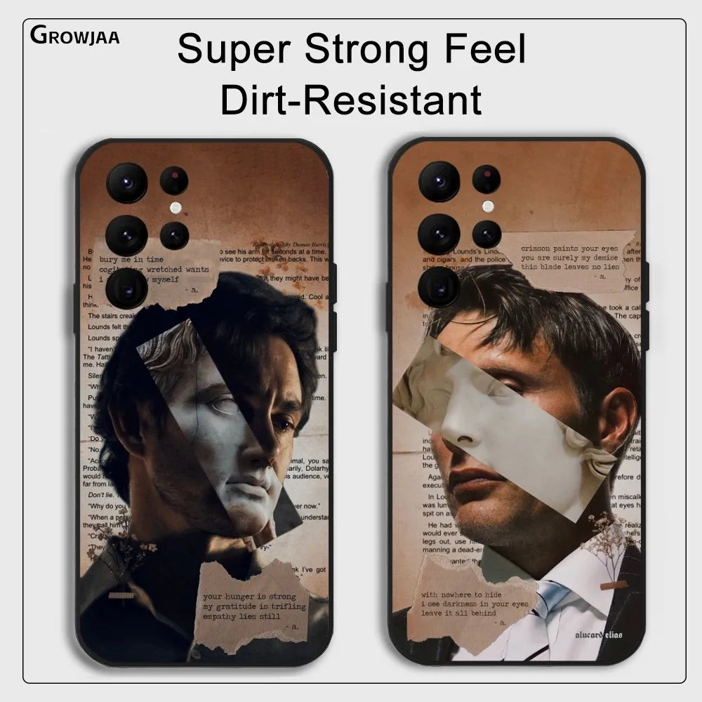 H-Hannibal Will G-Graham Phone Case For Samsung Galaxy S25 S24 S22 S23 Ultra S21 S20 Plus 5G Protective Silicone Funda