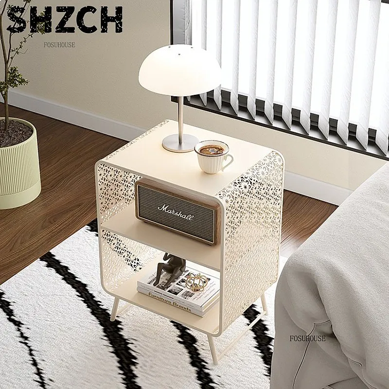 Simple Nordic Bedside Rack Multi-Purpose Floor Clip Storage Shelf for Living Room