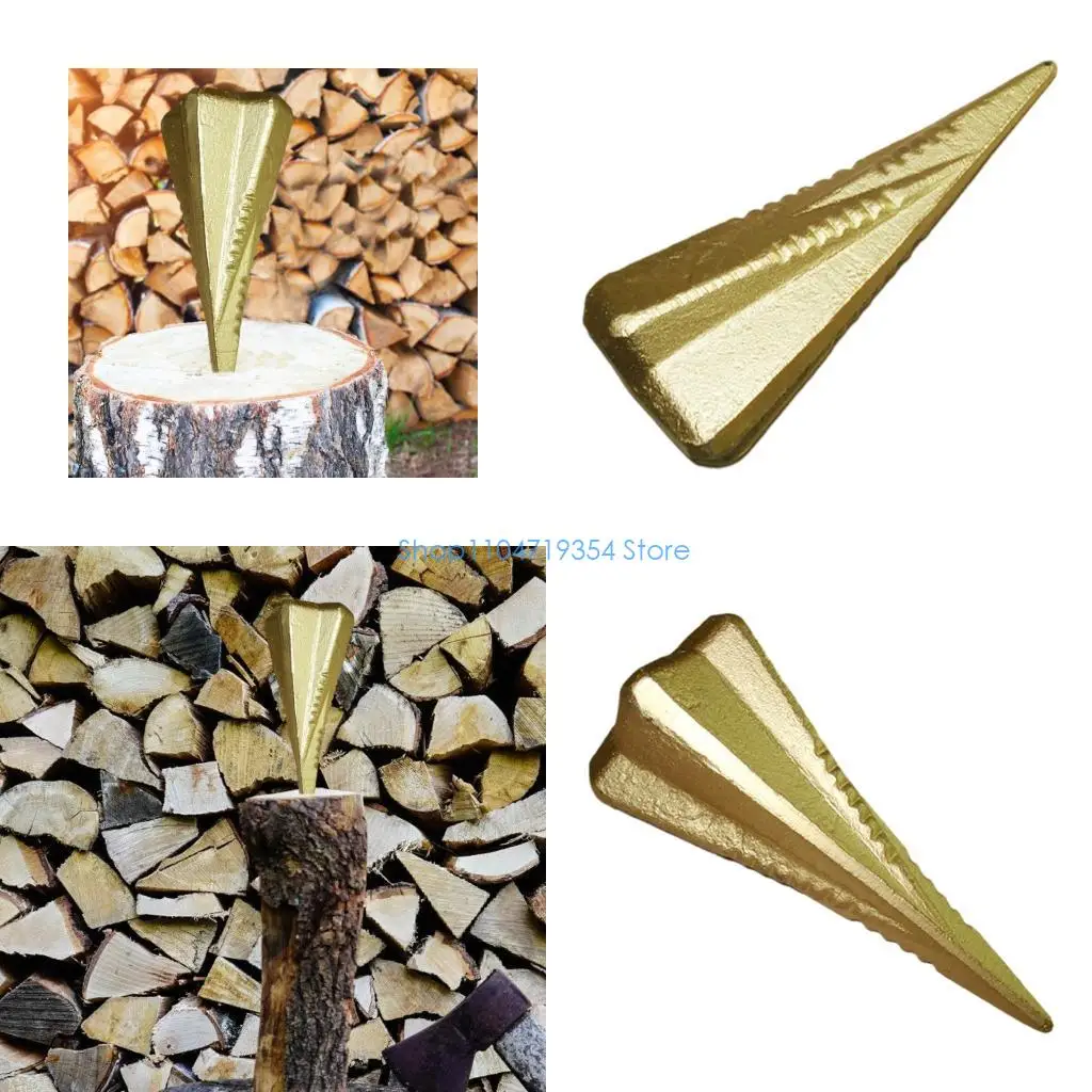0XLD Multipurpose 4-Way Splitting Wedges Steel Construction For Camping And Gardening