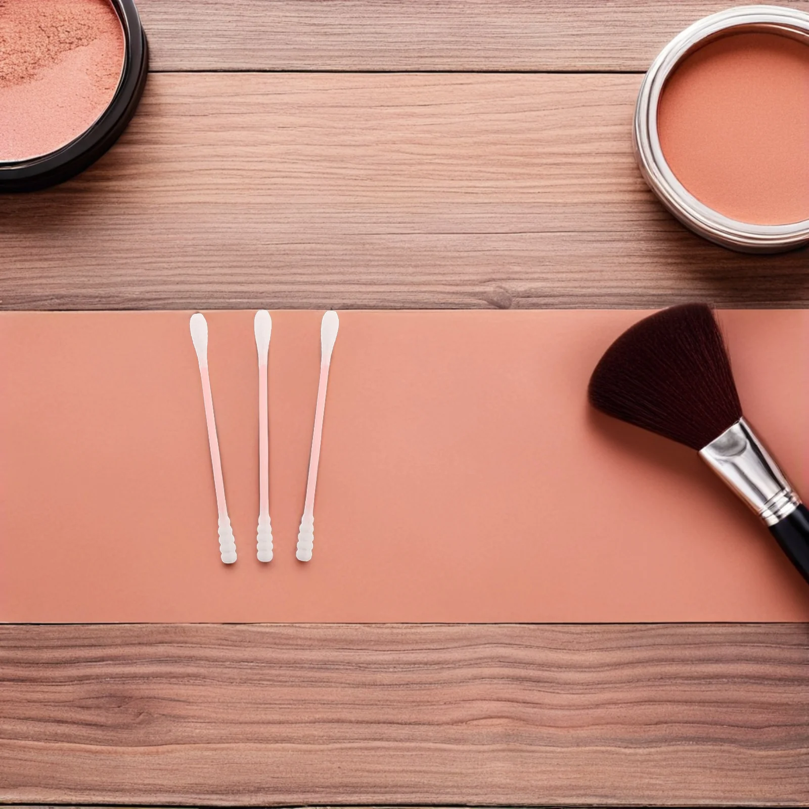 Tamponi di cotone per trucco da 500 pezzi Punta a spirale rotonda Bastoncini per pulizia di bellezza usa e getta Unghie per manicure per la pelle delicata e sensibile