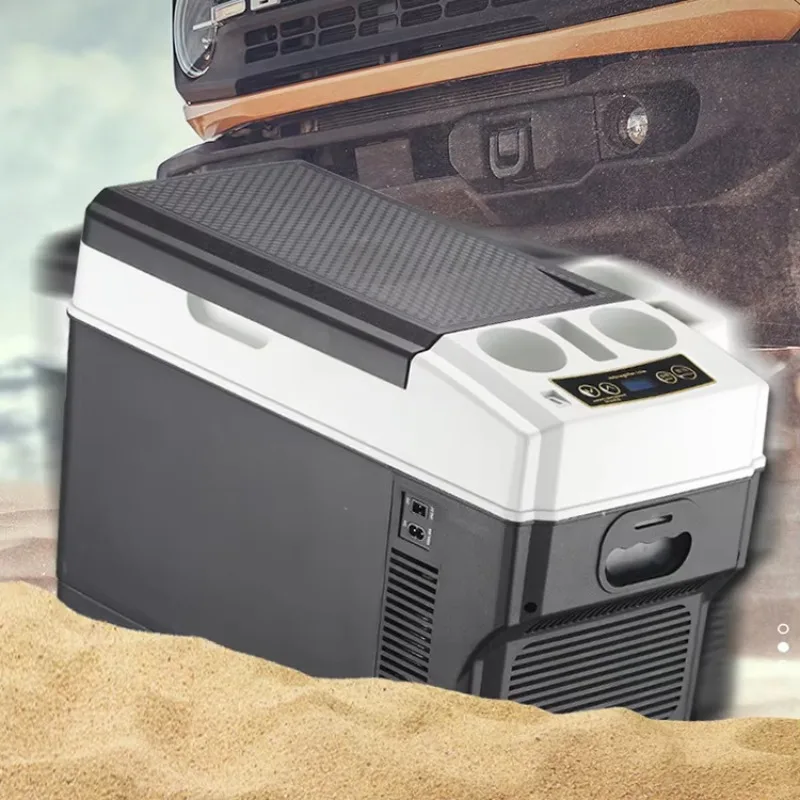 مع منفذ شحن USB 26L ثلاجة غير كهربائية ثلاجة سيارة محمولة 12 فولت/24 فولت ثلاجة فريزر