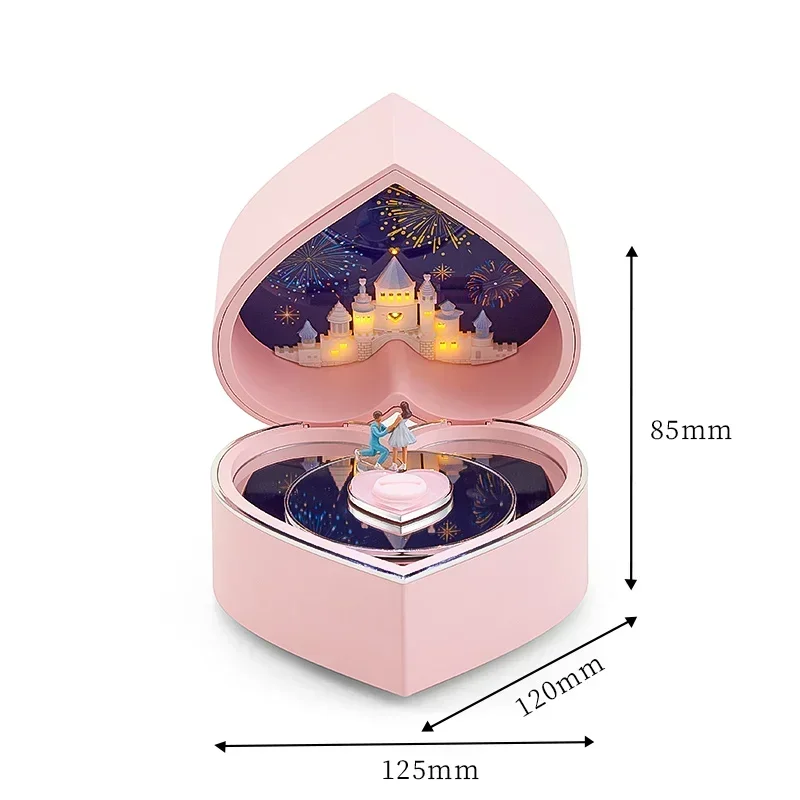 

Musical Jewelry Ring Box with LED Light and Melody Perfect Present for Engagement Jewelry Best Price Hot Sale