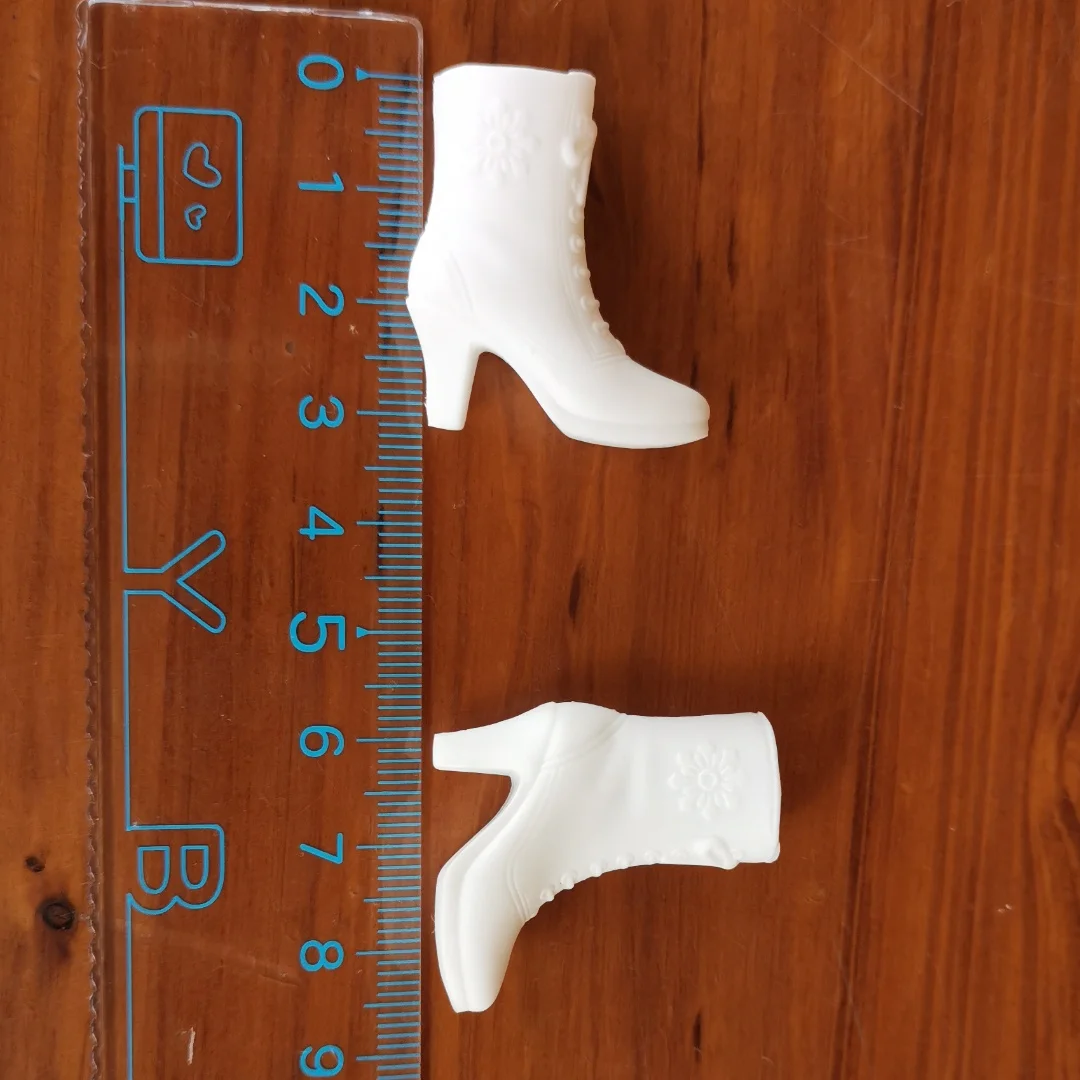 أحذية دمية لامعة طويلة بمقياس 1/6 - أسود بني أخضر أبيض اللون أجزاء الدمى النسائية إكسسوارات للزينة