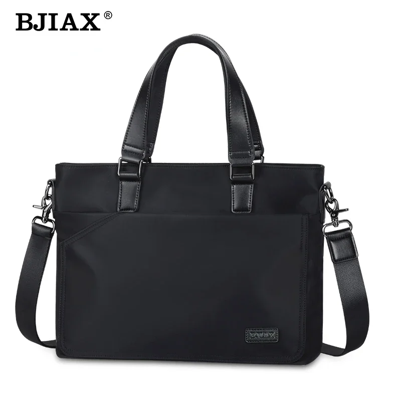 BJIAX Briefcase Portable Men\'s Business Bag Office Computer Bag Shoulder Crossbody Bag Casual File Bag Men\'s Bag