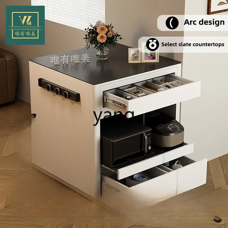 

xyy island cabinet single cabinet rock slab movable small apartment household open island cabinet