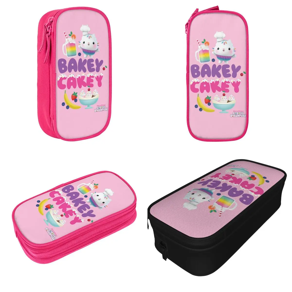 Gabby Dollhouse Pencil Cases Pen Box Bags for Student Big Capacity School Supplies Cosmetic Pencil Box