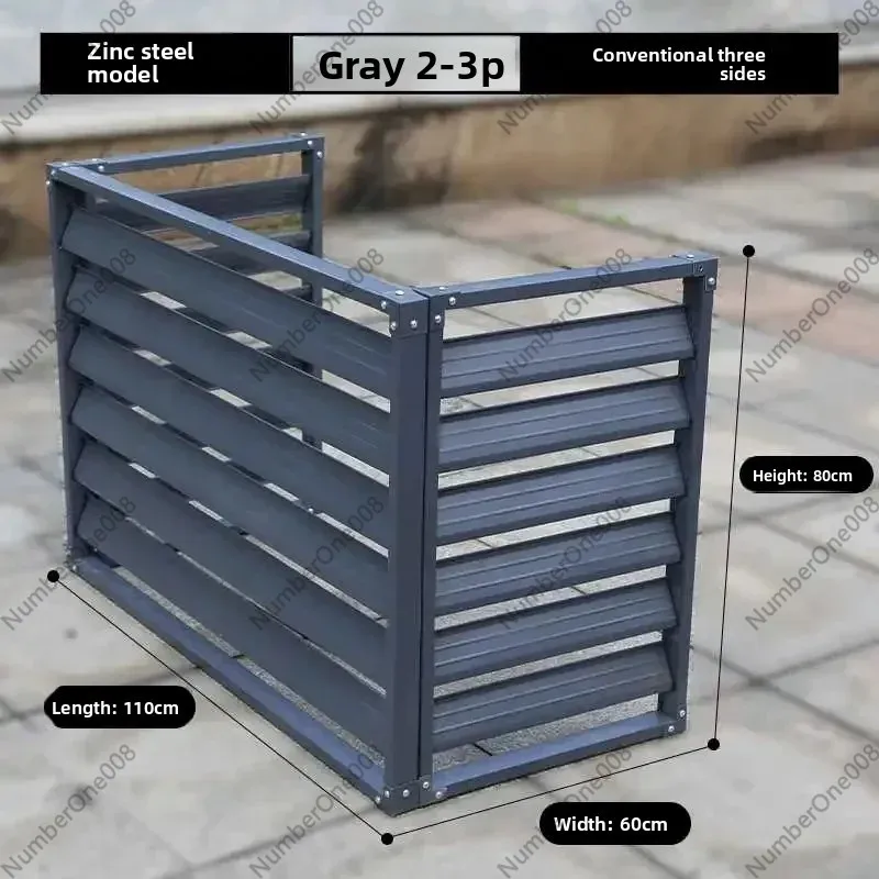 Galvanized Steel Outdoor AC Cover Rainproof Air Conditioner Unit Protective Guard