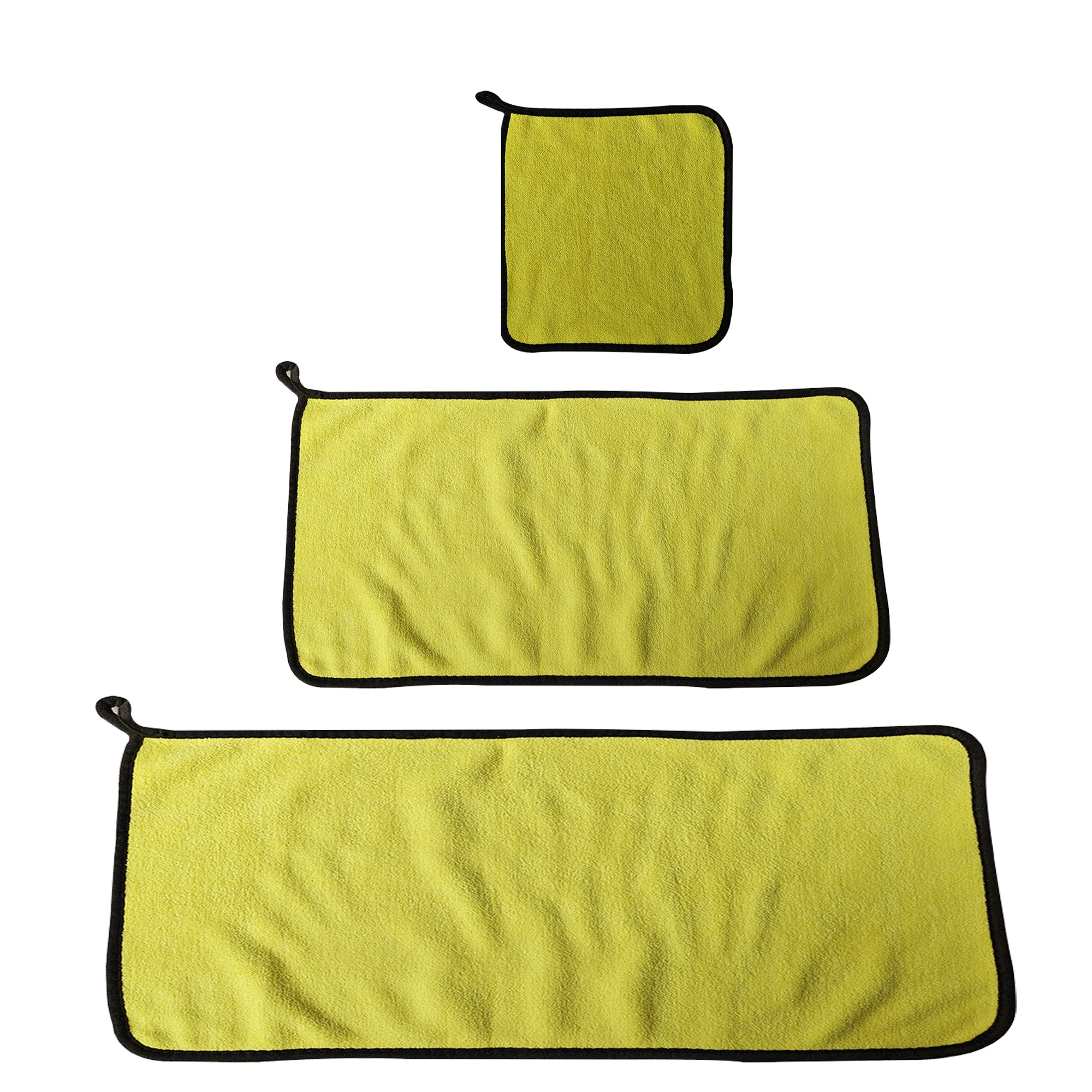 1PC Various Sizes Car Wash Microfiber Towel Car Cleaning Drying Cloth Hemming Car Care Cloth Detailing Car Wash Towel