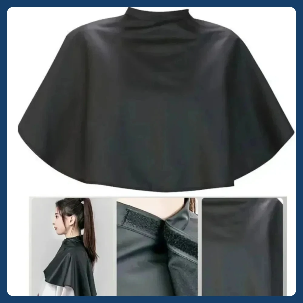 

Черная короткая квадратная водонепроницаемая парикмахерская накидка — профессиональная парикмахерская накидка для стрижки и инструмент для окрашивания волос