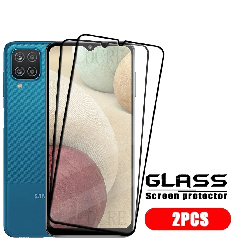 4Pcs Für Samsung A12 Glas Samsung Galaxy A12 Gehärtetem Glas 9H Schutzhülle Volle Abdeckung Kleber Für Screen Protector Samsung a12 EINE 12