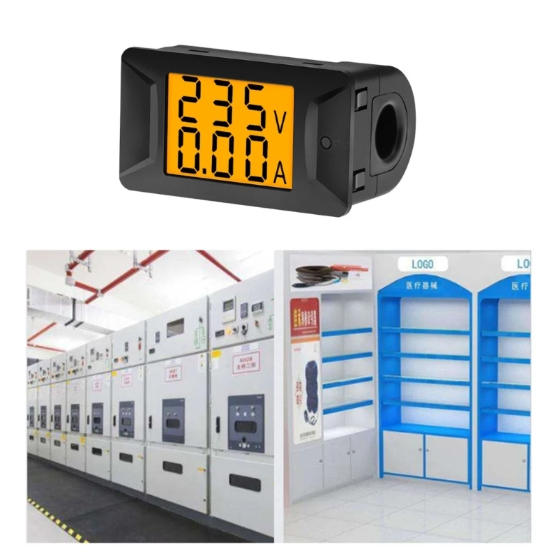 Multi-functional Battery MonitorsMeter for 12V/24V/48V Car Battery LCD Digital Display Current Voltage Solar Power Meter