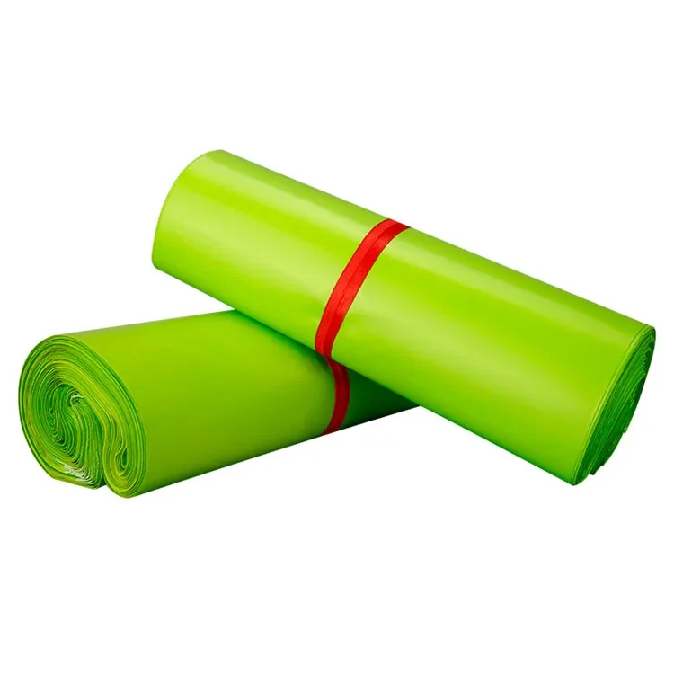 자가 밀봉 과일 녹색 폴리 메일러 접착 봉투 두꺼운 가방 플라스틱 우편 의류 선물 상자 어린이 장난감 포장 파우치