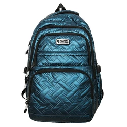 Mochilas brillantes de gran capacidad Unisex, mochilas escolares simples y sólidas, mochilas clásicas de moda para ocio o viaje, mochilas para computadora para hombres