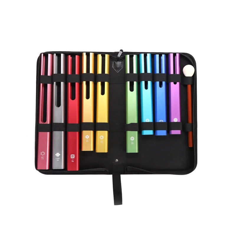 Music Healing Therapy Strong Vibration Sound Healing Oval Tubes Musical Instruments Aluminum Tubular Bells Solfeggio Frequencies