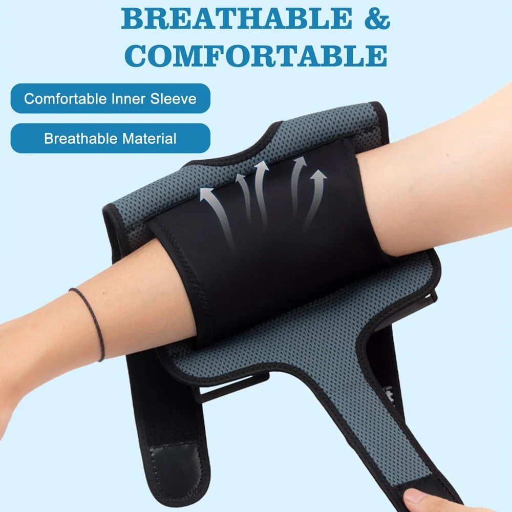 1/2/4Pcs Elbow Immobilizer Brace with 2 Removable Splints, Adjustable Breathable Elbow Support for Sleeping Sports Gym Men Women