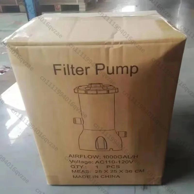 Durable plastic 1000 GAL electric filter pump makes essential pool tools and accessories for above-ground swimming pools