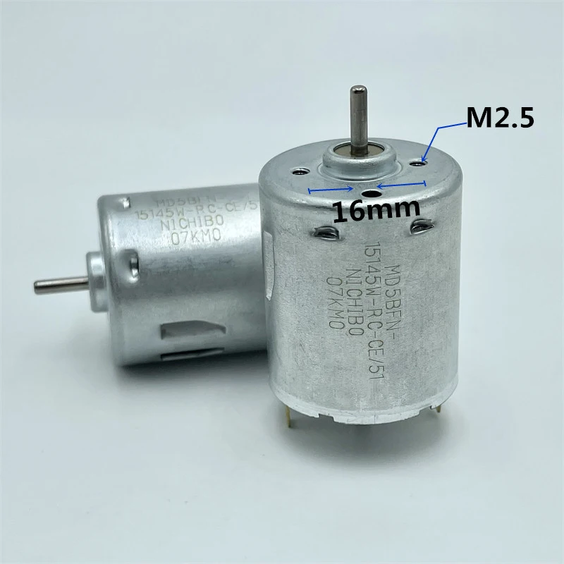 Micro RS-365 Dual Shaft Electric Motor DC 6V 12V 18V 24V Mini 28mm Round Carbon Brush Biaxial Motor DIY Sweeper Hobby Toy Model