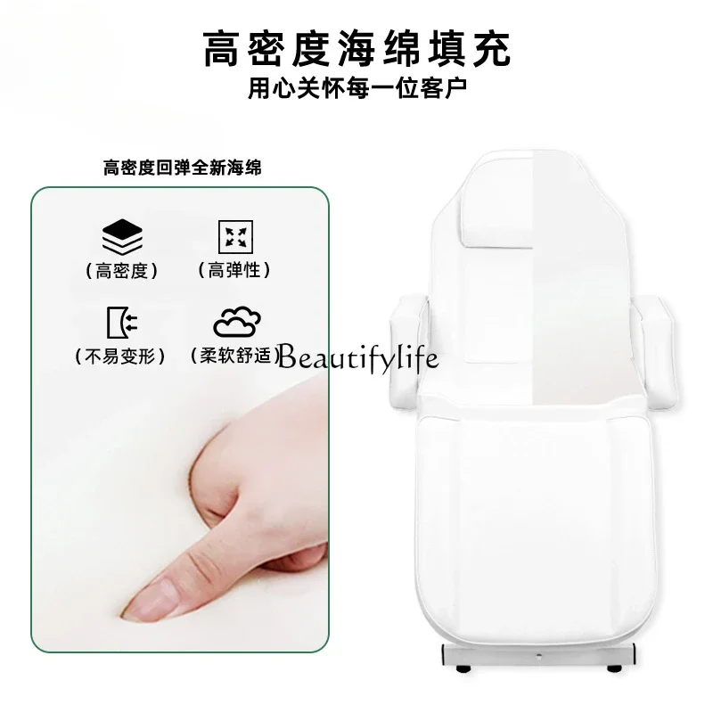 X4 Massage bed White beauty chair Headrest Removable beauty massage equipment